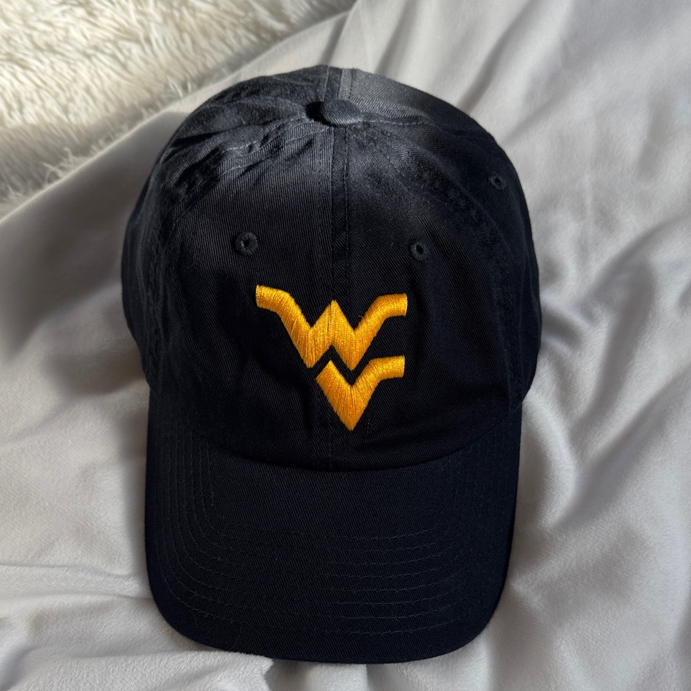 New WVU Youth/Child Embroidered Baseball Cap/Hat West Virginia Navy & Gold